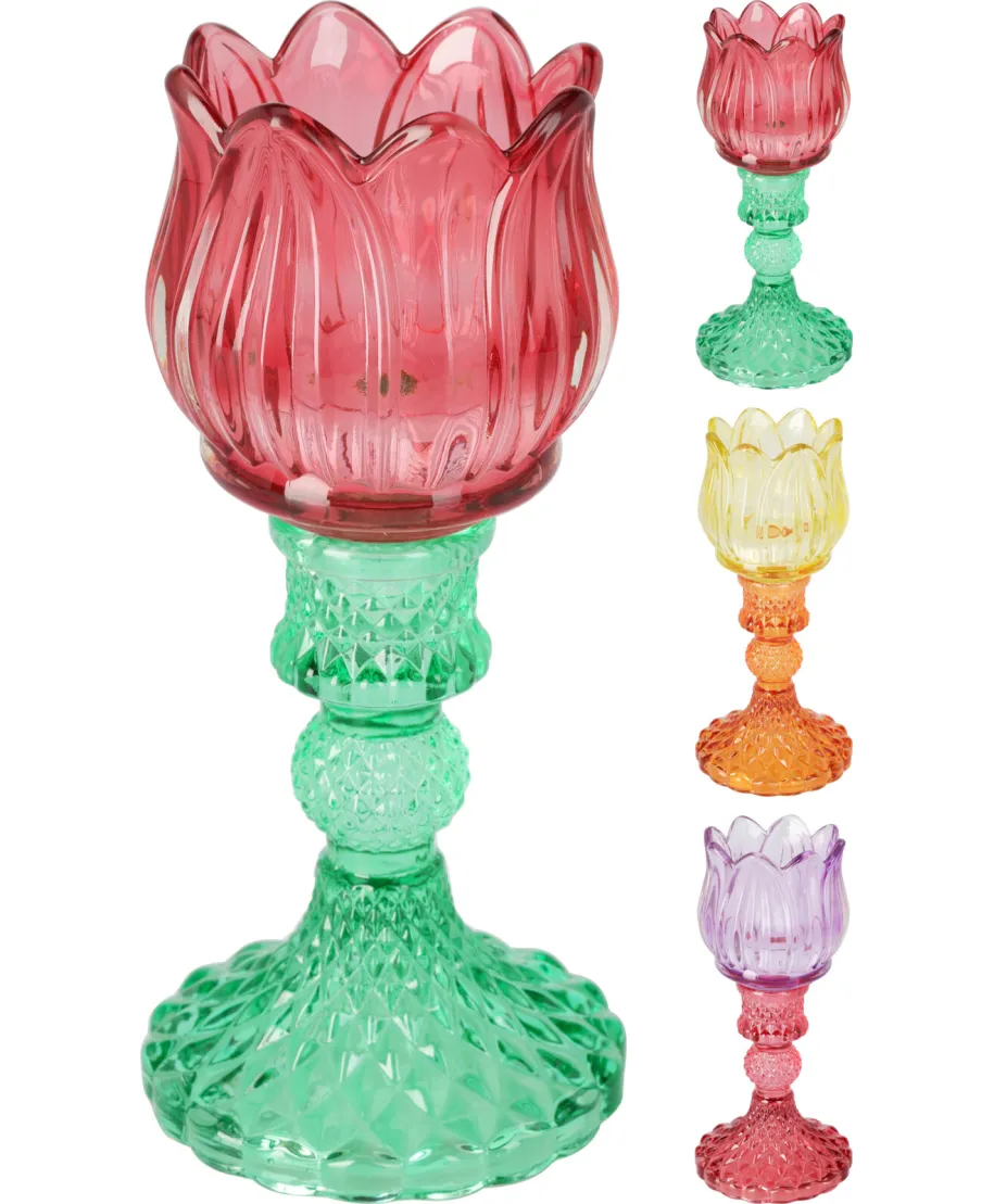 ŚWIECZNIK NA PODGRZEWACZE Z TULIPANEM 3A