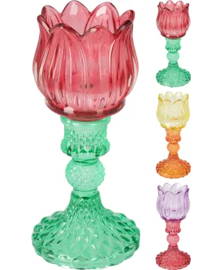 ŚWIECZNIK NA PODGRZEWACZE Z TULIPANEM 3A