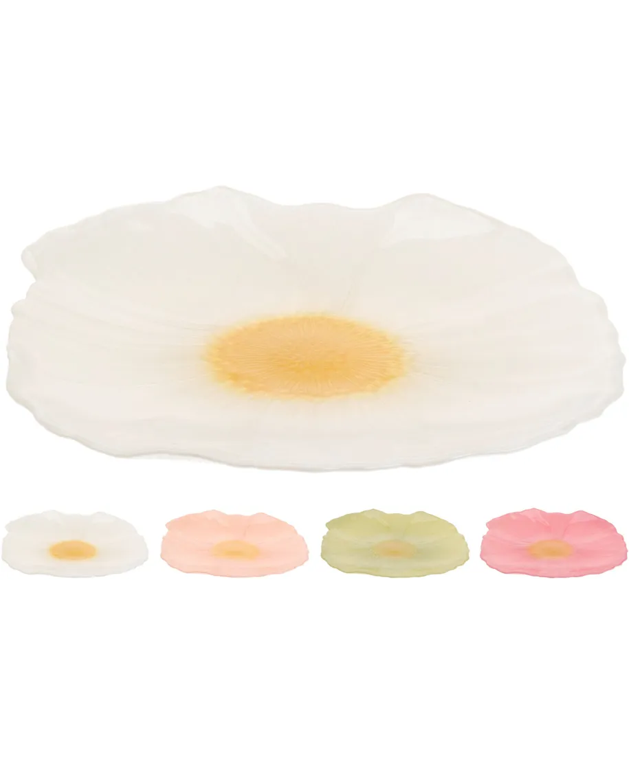 TALERZ KWIAT 21CM 4 RODZAJE