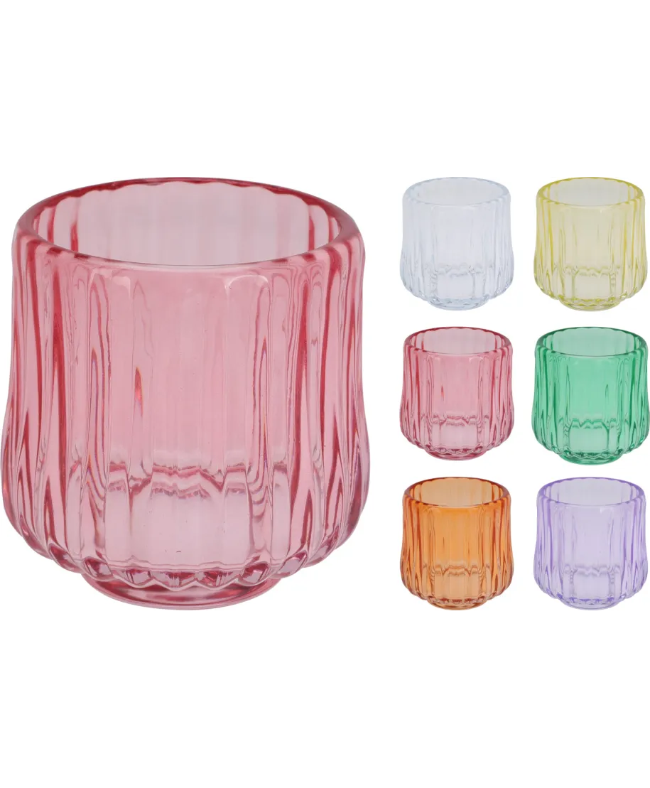 ŚWIECZNIK NA PODGRZEWACZE SZKLANY 6 RODZ