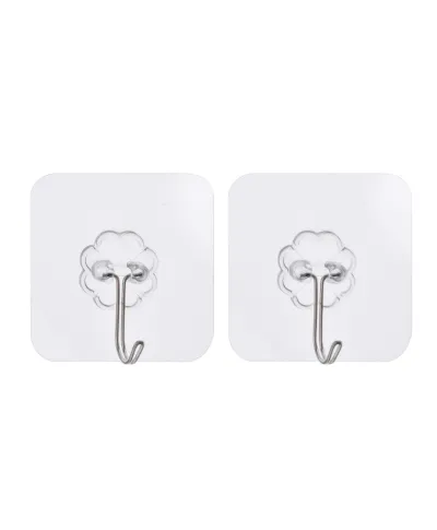 CARL SILVER Półka łazienkowa15x9,5x46cm 2 półki + 2 wieszaki