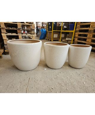 NEVA NATURE Komplet 3 osłonek ceramiczn Xl: 50x50x45/ L:42x42x42/ M:35x35x38cm