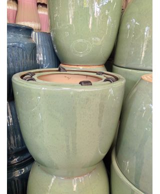 NEVA GREEN Komplet 3 osłonek ceramiczny Xl: 50x50x45/ L:42x42x42/ M:35x35x38cm