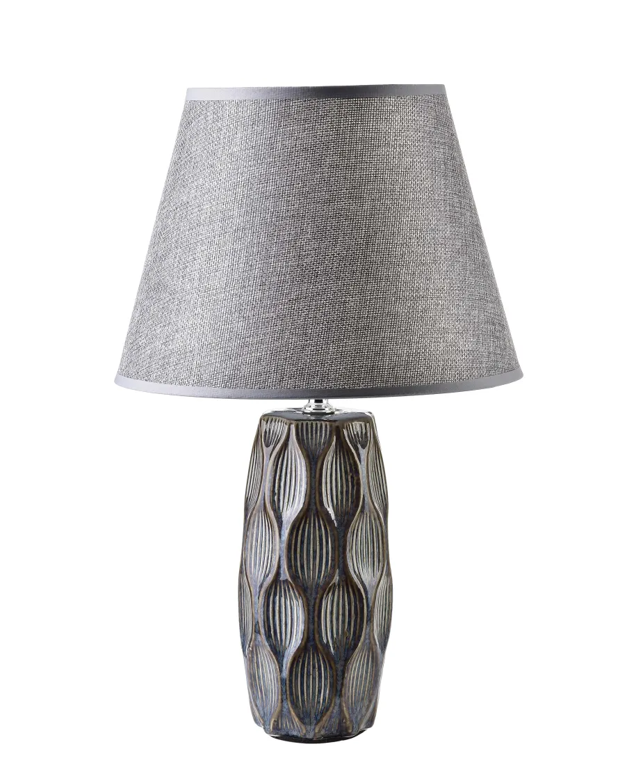 LETI GREY Lampa stołowa 9x9x39cm