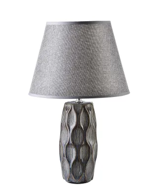 LETI GREY Lampa stołowa 9x9x39cm