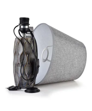 LETI GREY Lampa stołowa 9x9x39cm