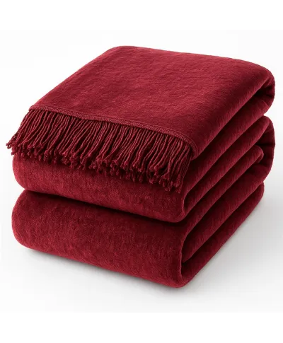 Koc - Bordowy - 150x200 cm