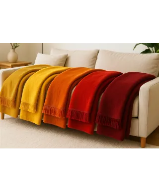 Koc - Bordowy - 150x200 cm