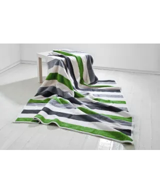 Koc - 150x200cm - Stripes green
