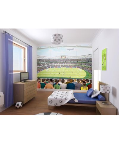Fototapeta dla dzieci - Stadion Piłkarski - 3D - Walltastic - 243,8x304,8 cm
