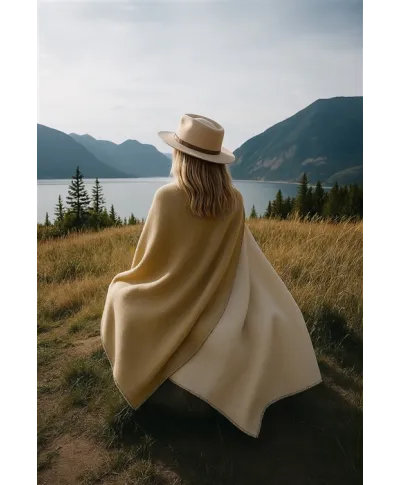 Koc - Kremowo - Beżowy - 150x200 cm