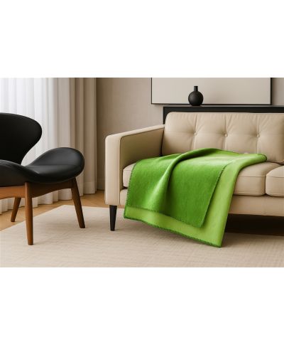 Koc - Limonkow - Zielony - 150x200 cm - Doubleface green