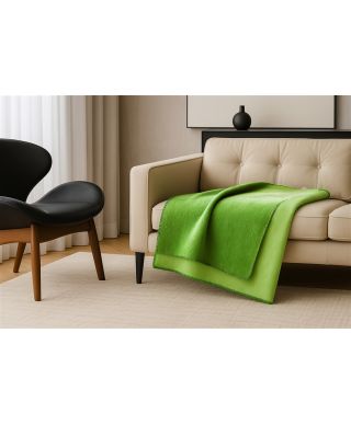 Koc - Limonkow - Zielony - 150x200 cm - Doubleface green