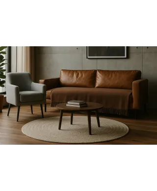 Narzuta na fotel - 50x200 cm - Czekolada