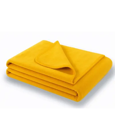 Koc - Żółty - 130x180 cm - SoftLine Yellow