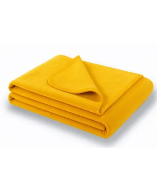 Koc - Żółty - 130x180 cm - SoftLine Yellow