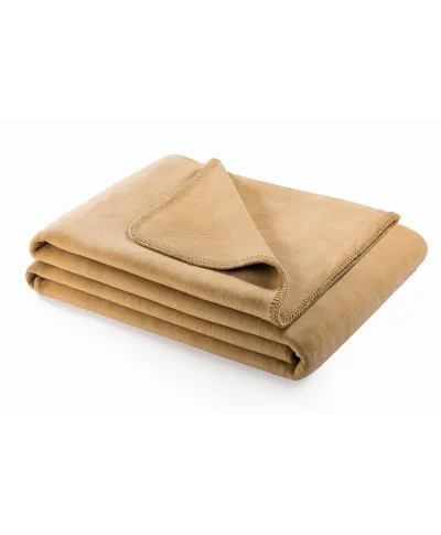 Koc - Beżowy - 130x180 cm - SoftLine Beige