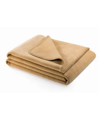 Koc - Beżowy - 130x180 cm - SoftLine Beige