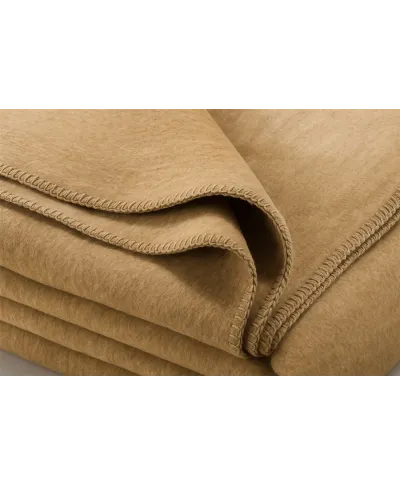 Koc - Beżowy - 130x180 cm - SoftLine Beige