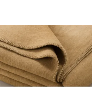 Koc - Beżowy - 130x180 cm - SoftLine Beige