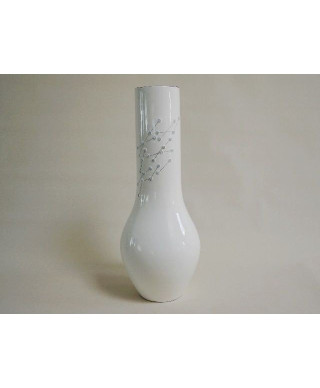 Wazon ceramiczny - Biały - 23x58cm
