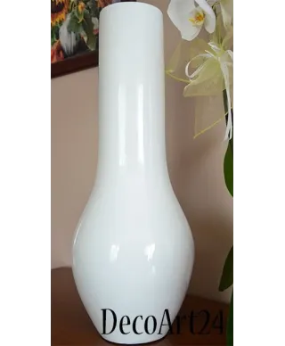 Wazon ceramiczny - Biały - 23x58cm