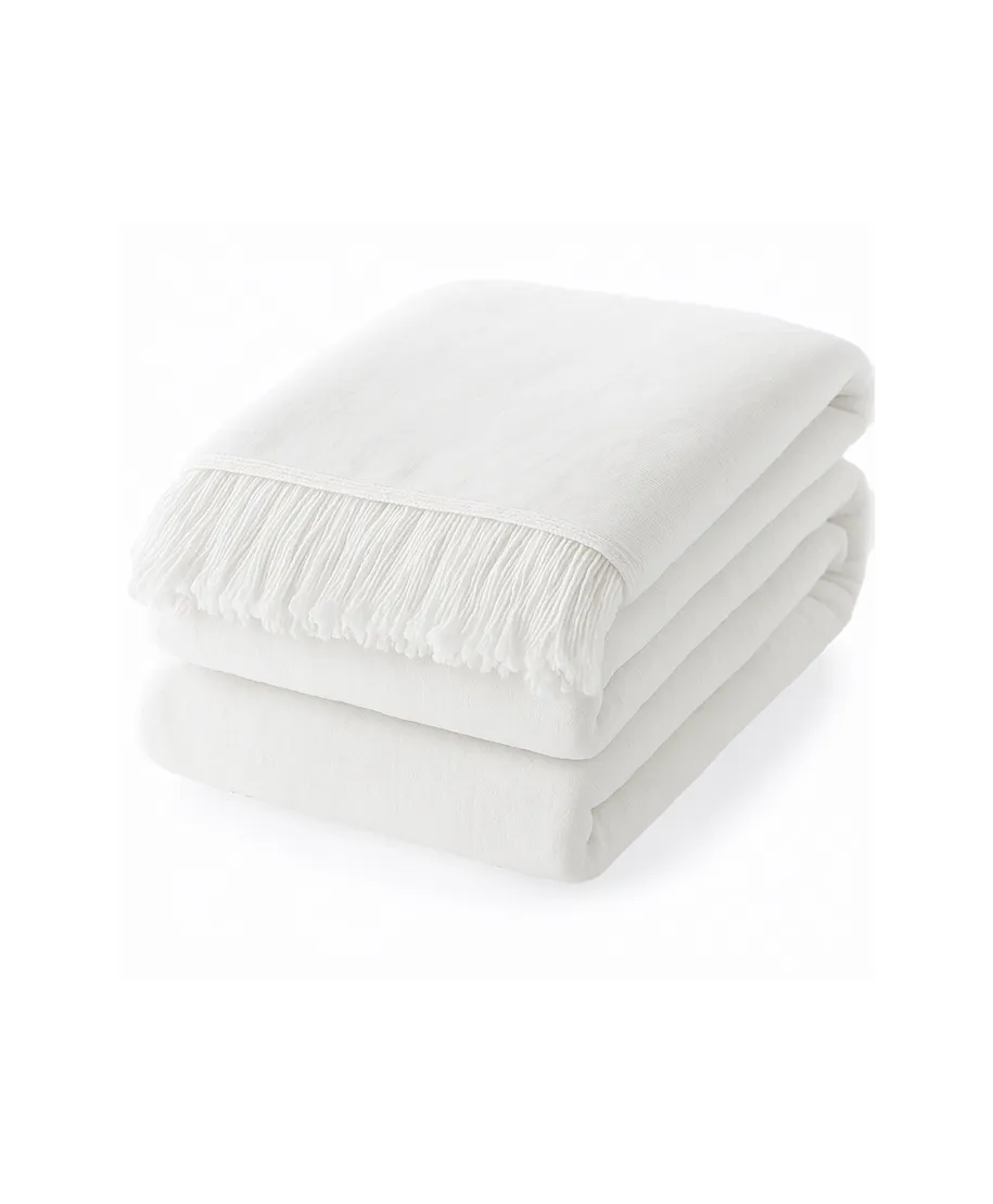 Koc Mocadesign 150x200 kolor biały