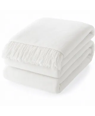 Koc Mocadesign 150x200 kolor biały