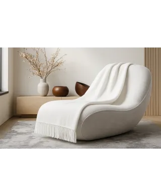 Koc Mocadesign 150x200 kolor biały