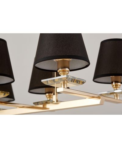 LAMPA WISZĄCA CZARNO-ZŁOTA LIMERA W6