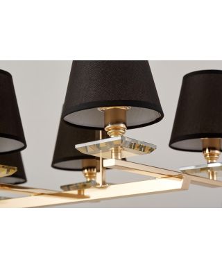 LAMPA WISZĄCA CZARNO-ZŁOTA LIMERA W6