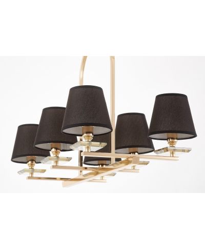 LAMPA WISZĄCA CZARNO-ZŁOTA LIMERA W6
