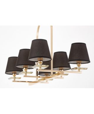 LAMPA WISZĄCA CZARNO-ZŁOTA LIMERA W6