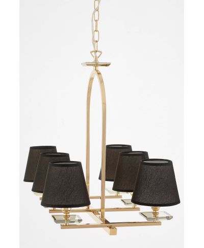 LAMPA WISZĄCA CZARNO-ZŁOTA LIMERA W6