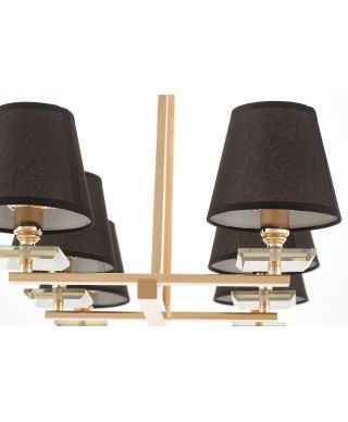 LAMPA WISZĄCA CZARNO-ZŁOTA LIMERA W6