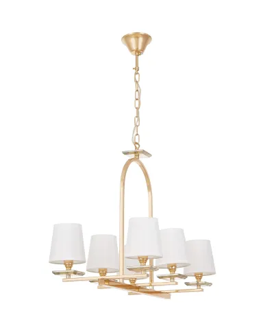 LAMPA WISZĄCA BIAŁO-ZŁOTA LIMERA W6