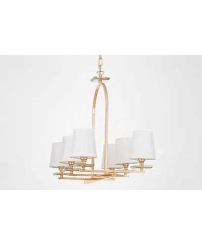 LAMPA WISZĄCA BIAŁO-ZŁOTA LIMERA W6