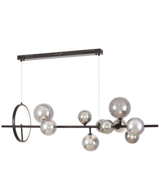 NOWOCZESNA LAMPA WISZĄCA CZARNO-DYMIONA MERIDO W9