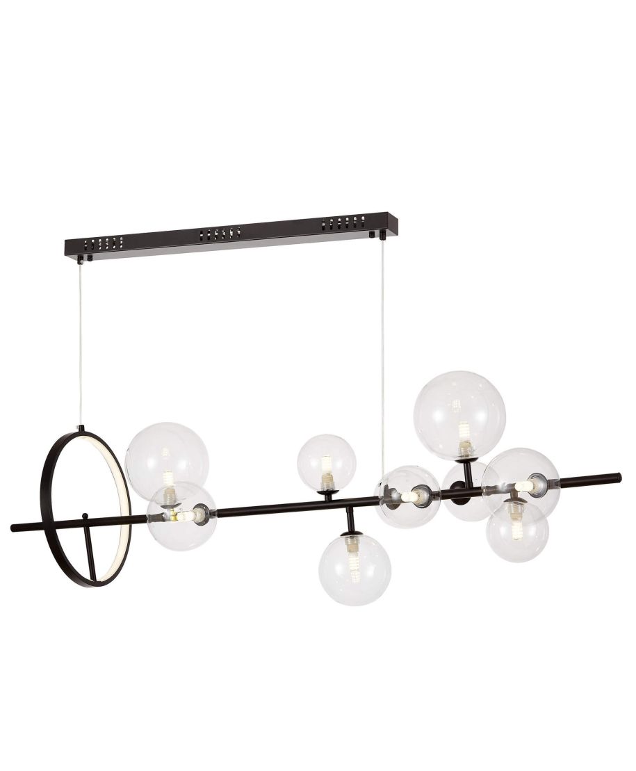 NOWOCZESNA LAMPA WISZĄCA CZARNA MERIDO W9