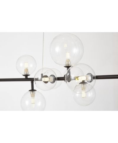 NOWOCZESNA LAMPA WISZĄCA CZARNA MERIDO W9