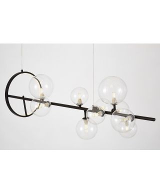 NOWOCZESNA LAMPA WISZĄCA CZARNA MERIDO W9