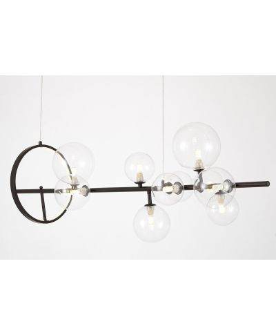 NOWOCZESNA LAMPA WISZĄCA CZARNA MERIDO W9