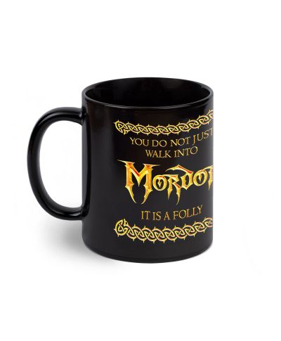 The Lord Of The Rings Walk Into Mordor - czarny kubek