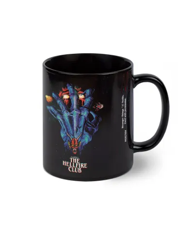 Stranger Things 4 The Hellfire Club - czarny kubek