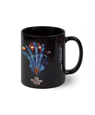 Stranger Things 4 The Hellfire Club - czarny kubek