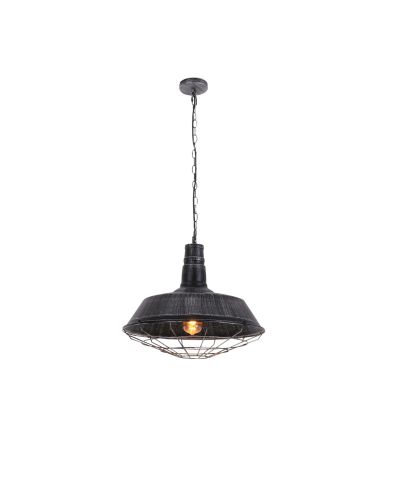 LAMPA WISZĄCA INDUSTRIALNA LOFT STARE SREBRO ARIGIO D35