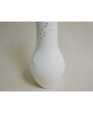 Wazon ceramiczny - Biały - 23x58cm