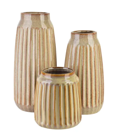 ARINA BEIGE Wazon 15x15x28,5cm