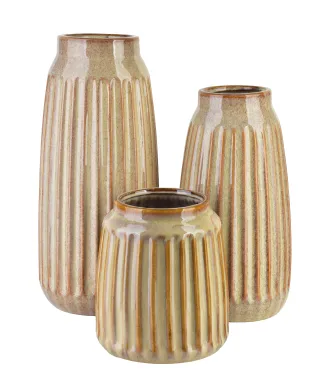 ARINA BEIGE Wazon 15x15x28,5cm