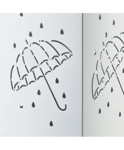 CEDRIC WHITE Parasolnik blokada20x20xh48,5cm